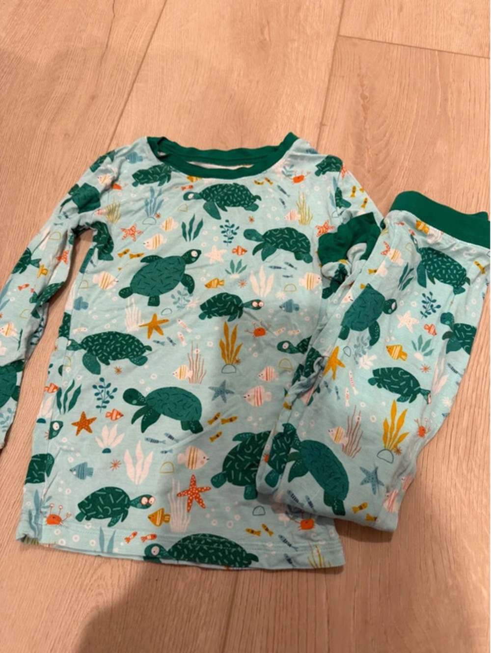 Little Sleepies Green Turtle Pajamas